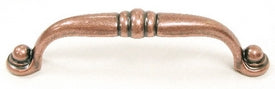 Top Knobs Cabinet Hardware Somerset Collection Voss Pull 3 3-4" (c-c) - Antique Copper - cabinetknobsonline