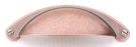 Top Knobs Cabinet Hardware Somerset Collection Cup Pull 2 1-2" (c-c) - Antique Copper - cabinetknobsonline
