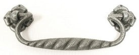 Top Knobs Cabinet Hardware Nouveau Collection Thames Drop Pull 5 1-16" (c-c) - Pewter - cabinetknobsonline