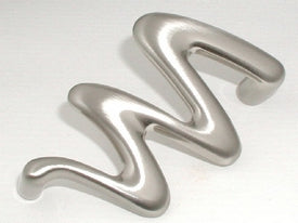 Top Knobs Cabinet Hardware Nouveau II Collection Squiggly Pull 3 3-4" (c-c) - Brushed Satin Nickel - cabinetknobsonline
