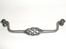 Top Knobs Cabinet Hardware Normandy Collection Twisted Wire Drop Pull 6 5-16" (c-c) - Pewter - cabinetknobsonline