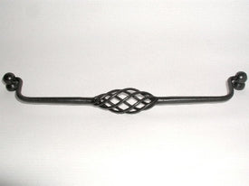 Top Knobs Cabinet Hardware Normandy Collection Twisted Wire Drop Pull 10 1-8" (c-c) - Patina Black - cabinetknobsonline