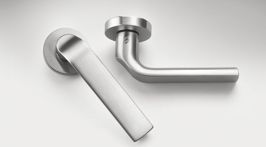 Colombo Design Door Lever Meta Handle KG11NA- Double Dummy - cabinetknobsonline