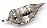 Michael Aram Silver-Tone Undulating Leaf Cabinet Knob - cabinetknobsonline