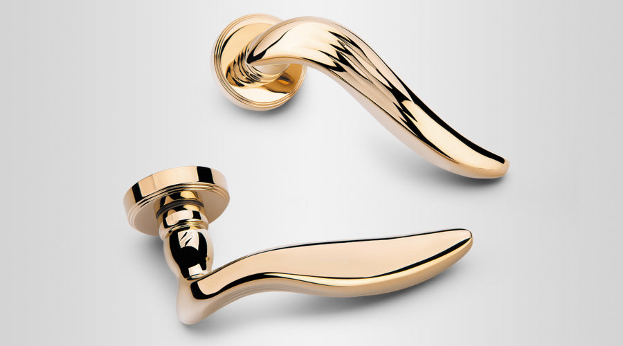 Colombo Design Door Lever PIUMA Handle AR11NA-Key Lock-Dead Bolt - cabinetknobsonline