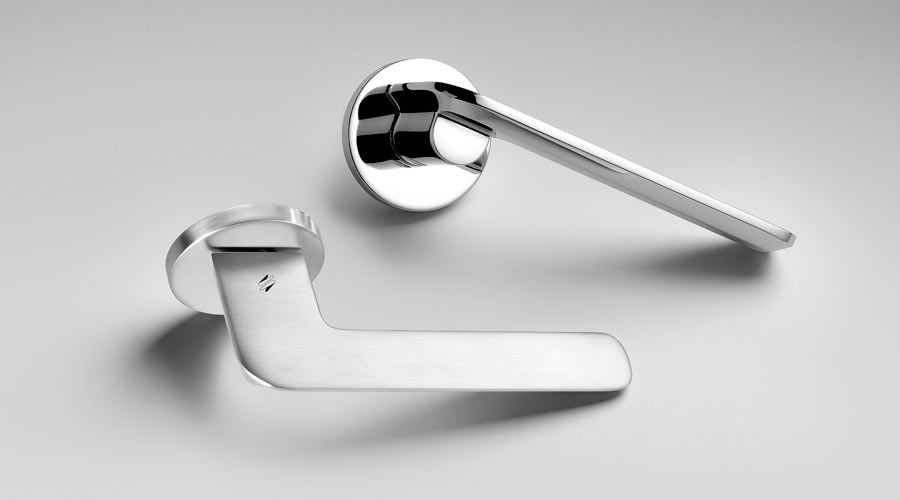 Colombo Design Door Lever SLIM FF11NA PASSAGE - cabinetknobsonline