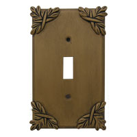 Anne at Home Sonnet Single Toggle Switchplate - cabinetknobsonline