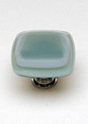 Sietto Glass Cabinet Knobs Stratum Spruce Green - cabinetknobsonline