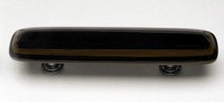 Sietto Glass Cabinet Pull Stratum Woodland and Black - cabinetknobsonline