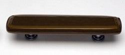 Sietto Glass Cabinet Pull Stratum  Woodland Umber - cabinetknobsonline