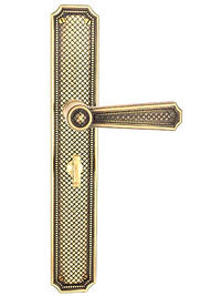 Von Morris Door Hardware Weave Escutcheon Knob-Lever-MORTISE FULL DUMMY - cabinetknobsonline