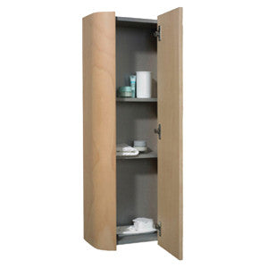 Whitehaus - Aeri vertical wall mount storage unit with four shelves 1
