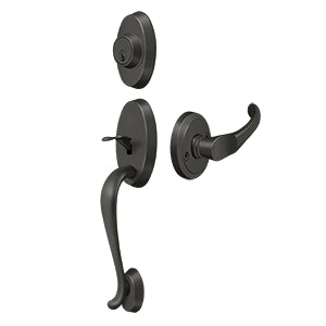 Deltana Architectural Hardware Riversdale Handle-set with Chapelton Lever Entry