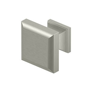 Deltana Architectural Hardware Square Knob, Decorative, 1-3/16" x 1-3/16"