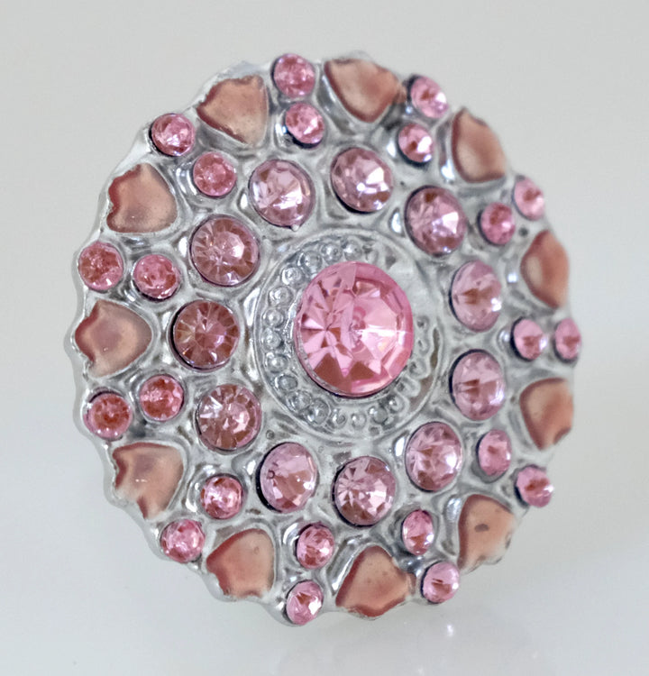 Charleston Knob Company Jewel Knob - Pink Flower