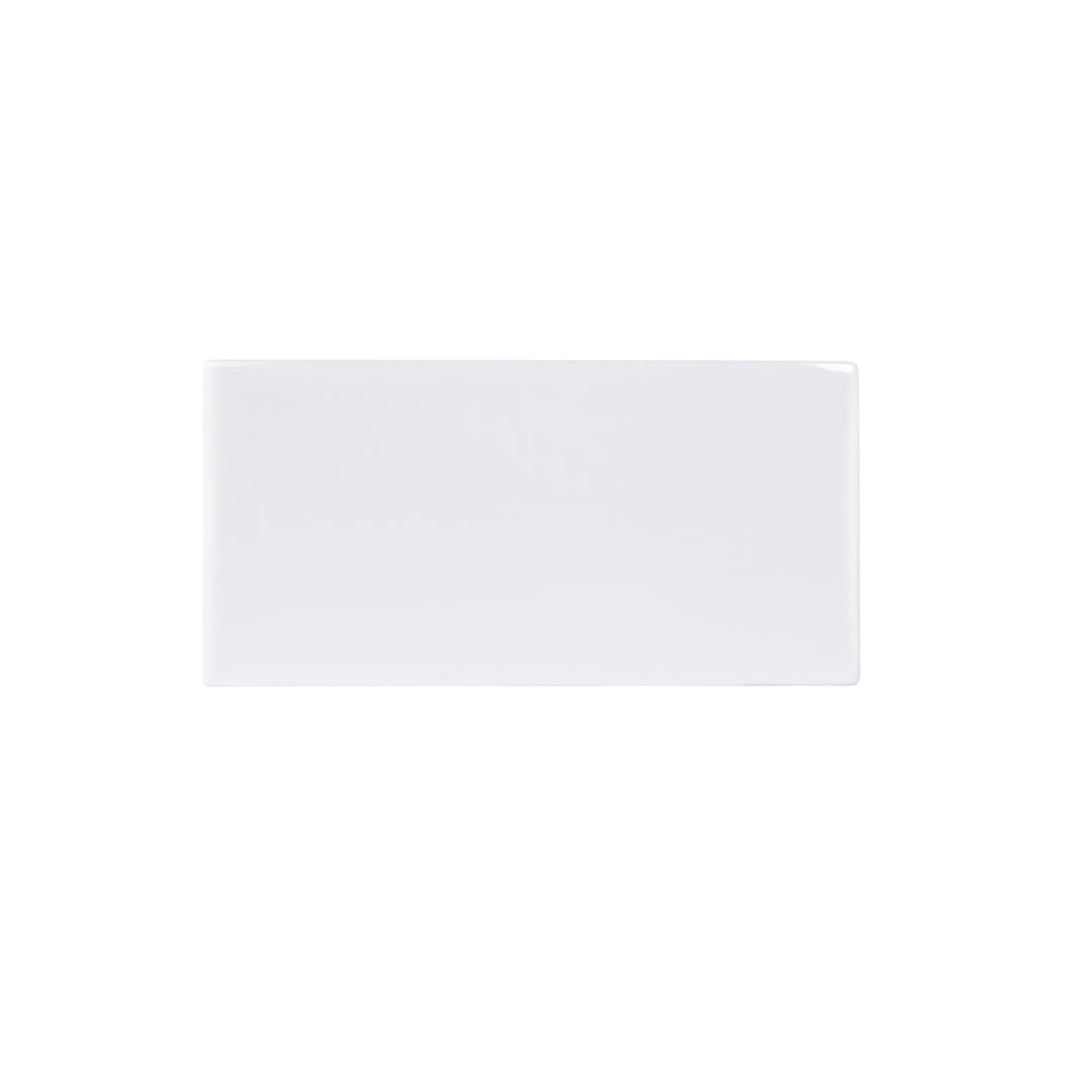 Kosula Glossy White Ceramic Rectangular 36" L x 19.8" W Farmhouse Sink