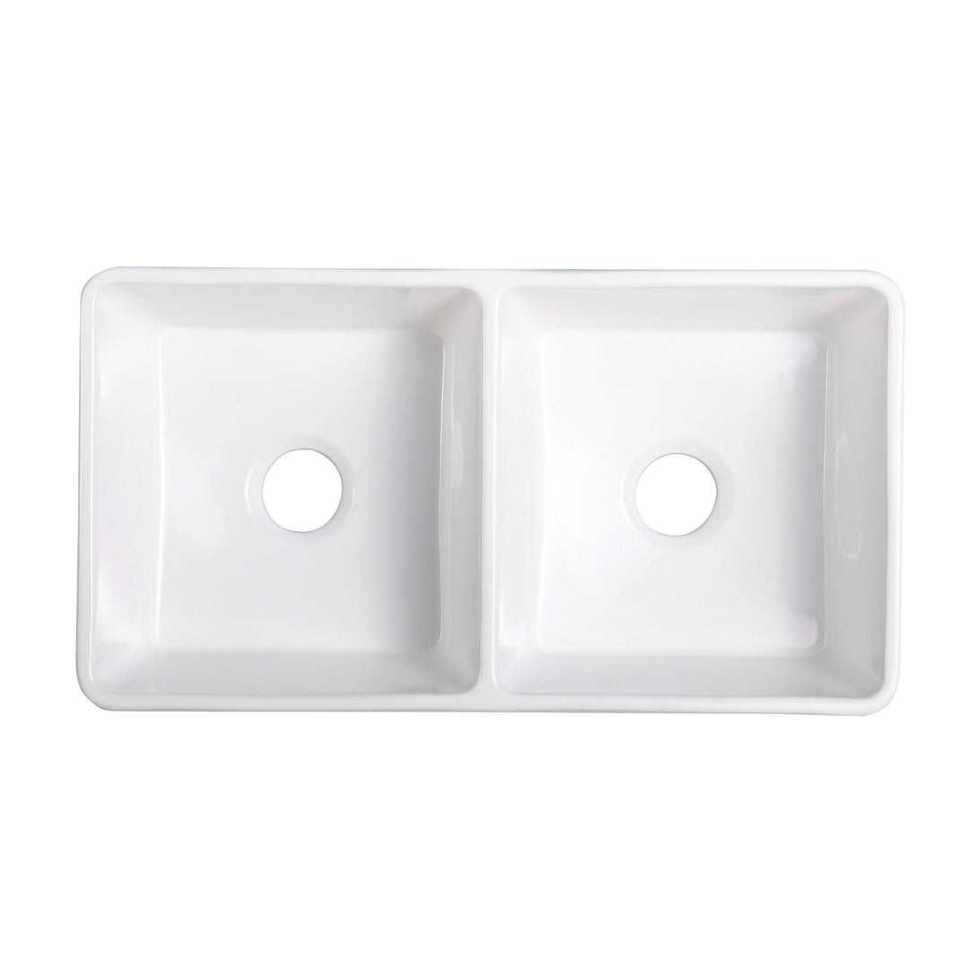 Cremona 33" L x 18" W Farmhouse Double Sinks