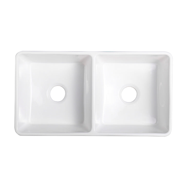 Cremona 33" L x 18" W Farmhouse Double Sinks