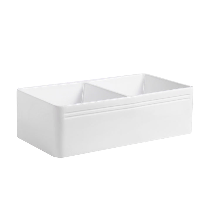 Cremona 33" L x 18" W Farmhouse Double Sinks