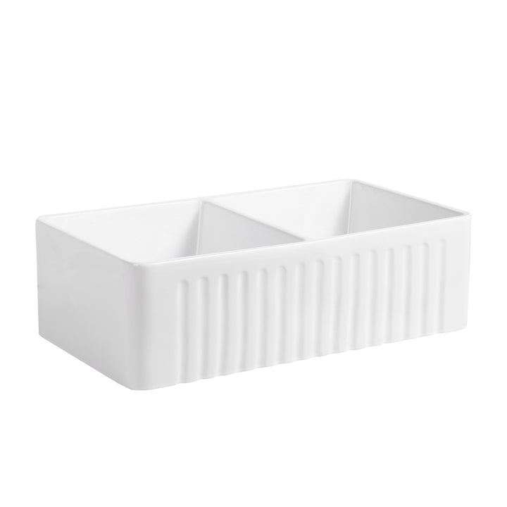 Cremona 33" L x 18" W Farmhouse Double Sinks