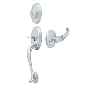 Deltana Architectural Hardware Riversdale Handle-set with Chapelton Lever Entry