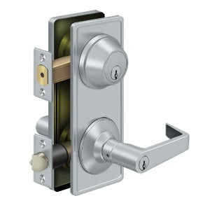 Deltana Architectural Hardware Commercial Locks: Pro Series Intercon. Lock GR2, Entry w- Claredon Lever each