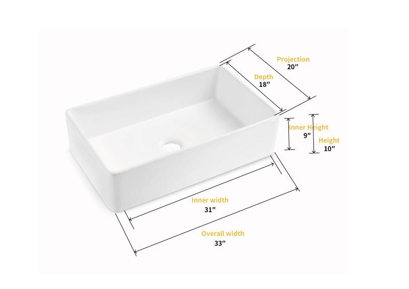 Trento Glossy White Ceramic Rectangular 33" L x 19.7" W Vessel Bathroom Sink