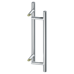Deltana Architectural Hardware 24" BACK-TO-BACK ROUND OFFSET PULLS