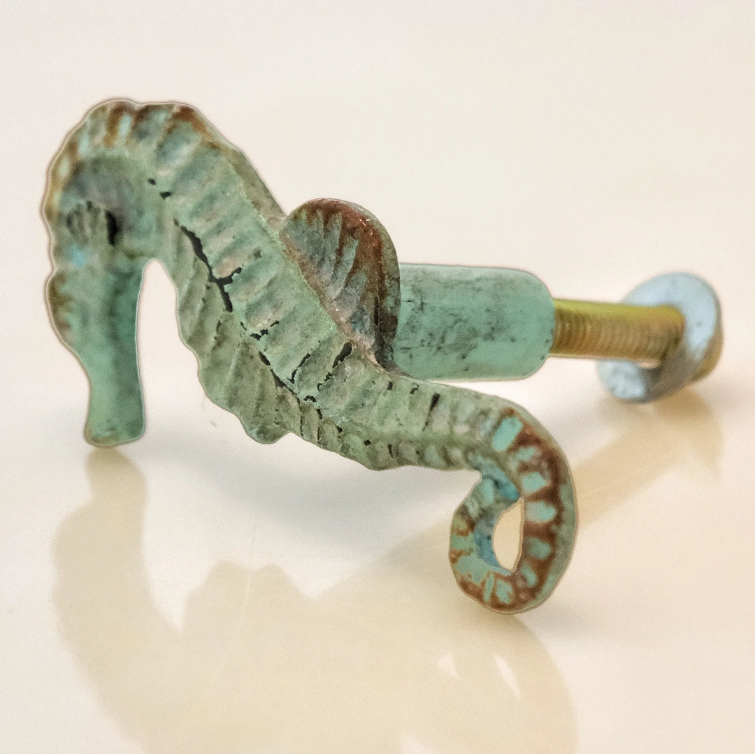 Charleston Knob Company Seahorse Knobs come in a pair of two