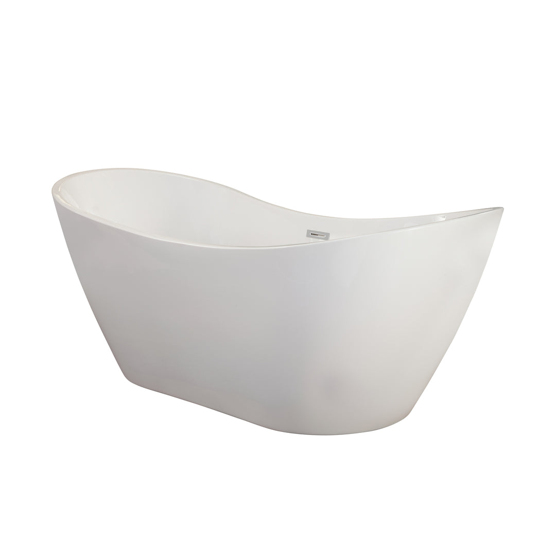 Alana 70" x 32" Freestanding Soaking Acrylic Bathtub