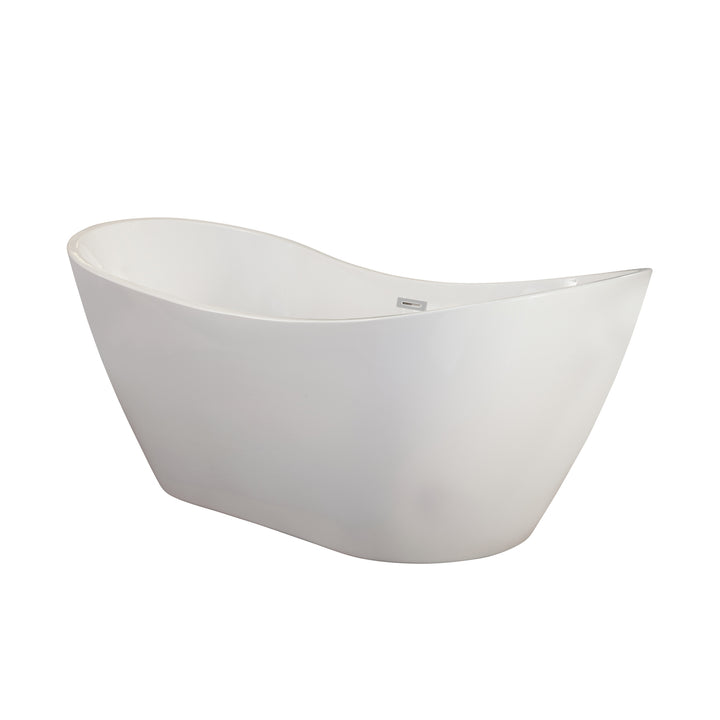 Alana 70" x 32" Freestanding Soaking Acrylic Bathtub