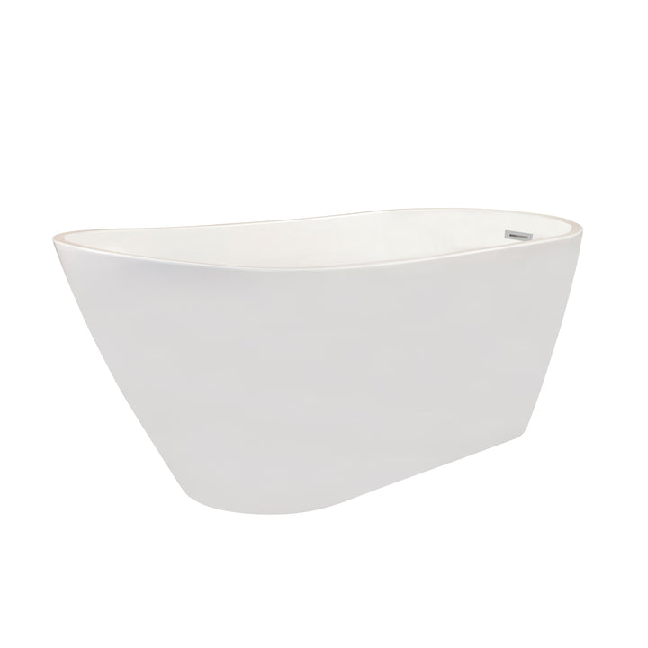 Shaia 67" x 32" Freestanding Soaking Acrylic Bathtub
