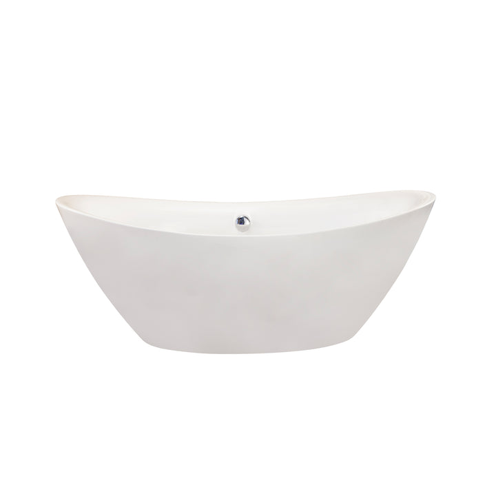 Allegra 71" x 34" Freestanding Soaking Acrylic Bathtub