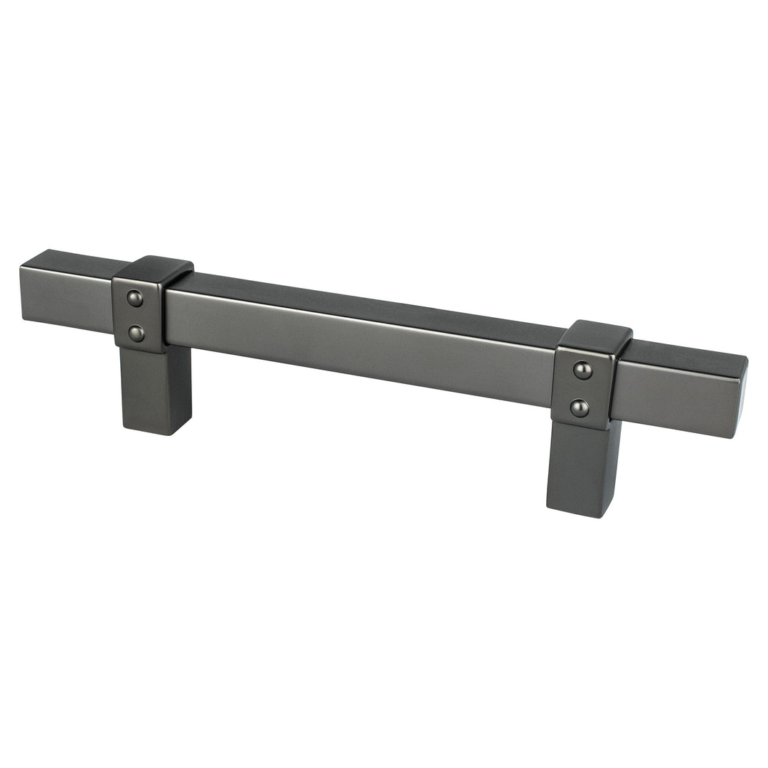 Rivet Rebel 96mm CC Brushed Nickel Pull