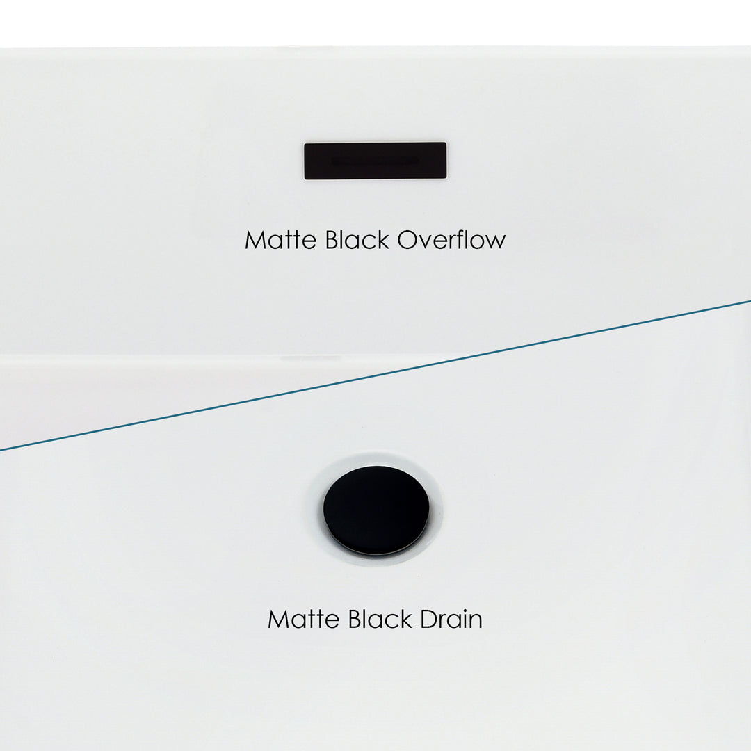 Satchi 67" x 32" Flatbottom Freestanding Acrylic Soaking Bathtub in Glossy White with Drain and Overflow