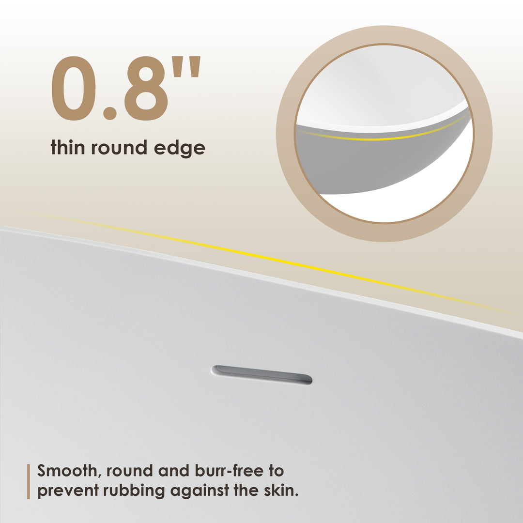 Cacciar 67" x 39" Solid Surface Soaking Bathtub in Matte White with Matte White Drain and Integrated Overflow