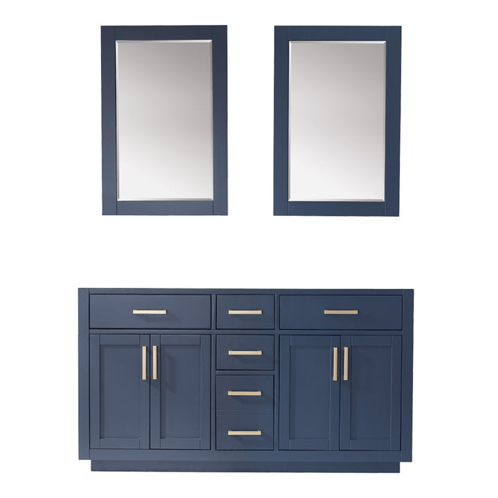 Ivy 60" Double Bathroom Vanity Cabinet