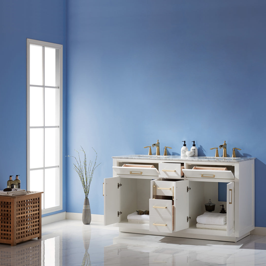 Laurel 72" Double Bathroom Cabinet Vanity