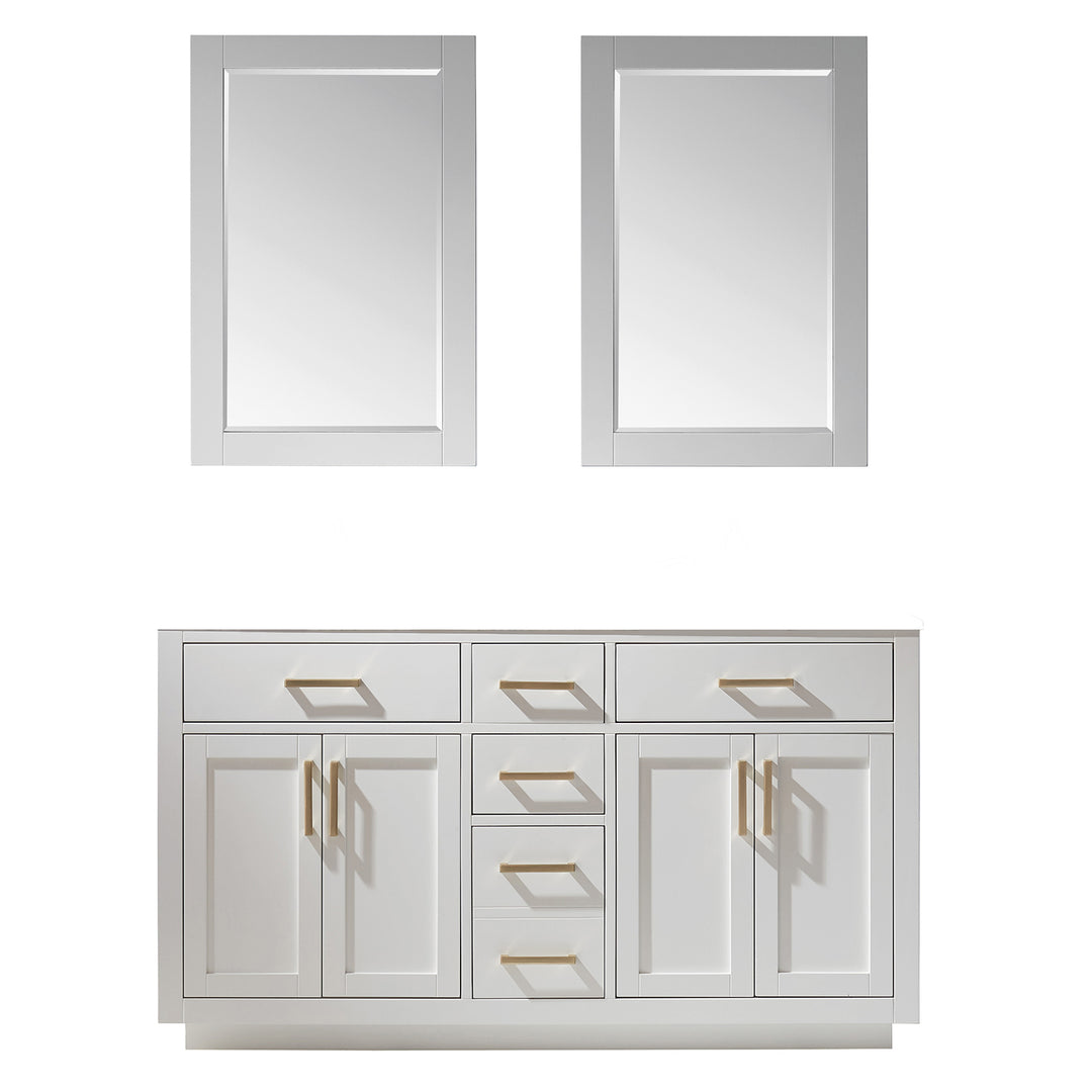 Ivy 60" Double Bathroom Vanity Cabinet