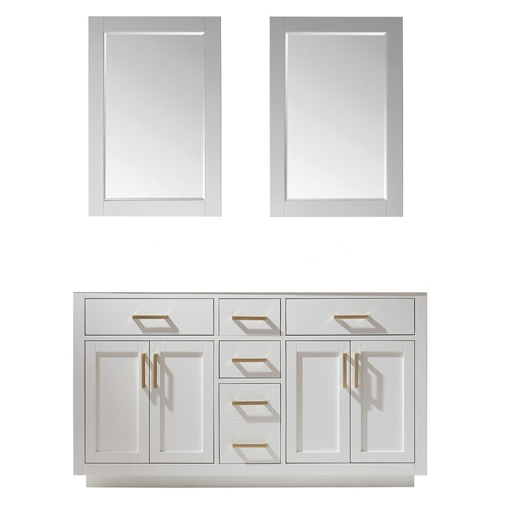 Ivy 60" Double Bathroom Vanity Cabinet