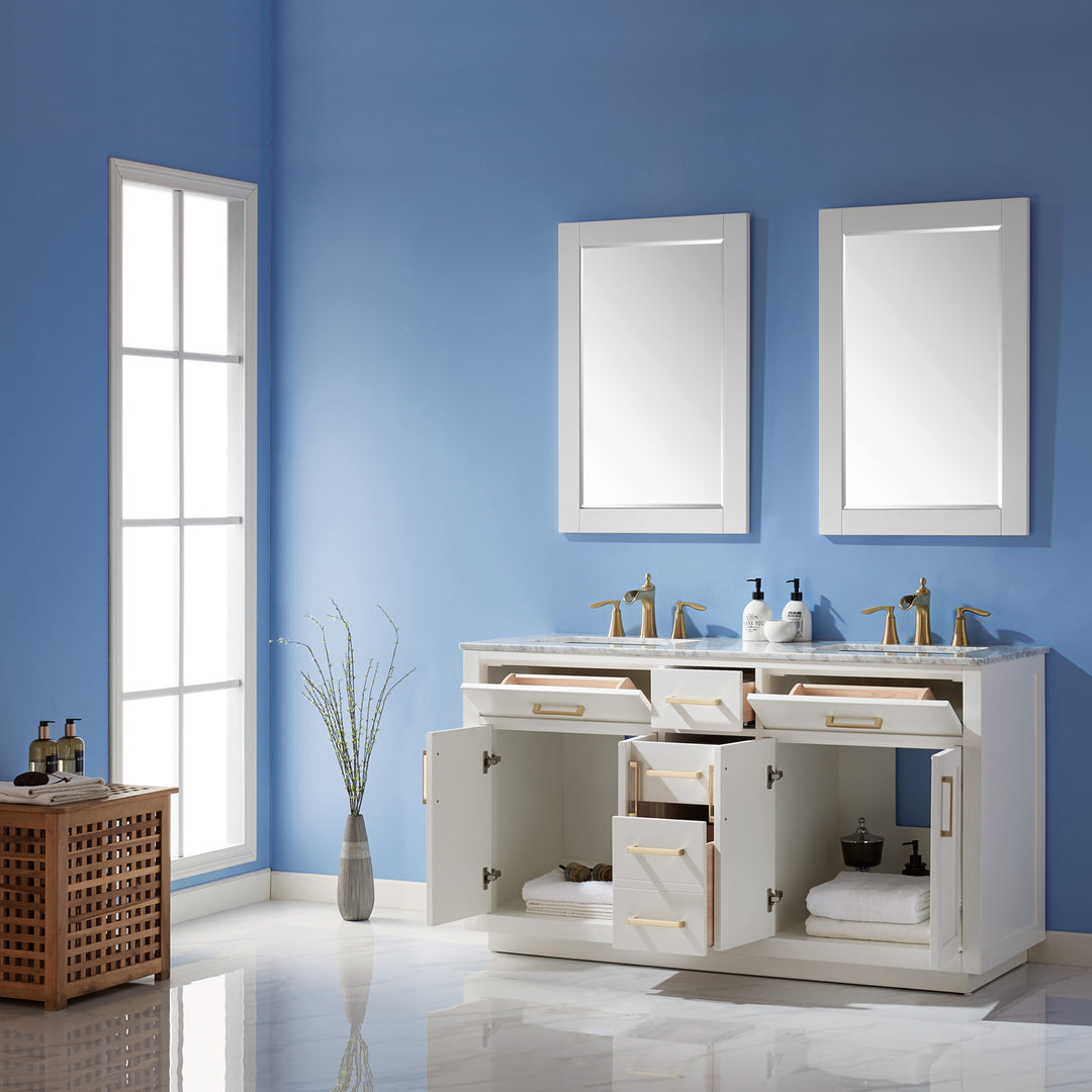 Ivy 60" Double Bathroom Vanity Cabinet