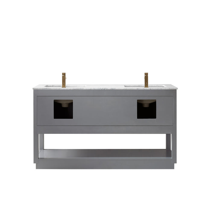 Remi 60" Double Bathroom Vanity Set