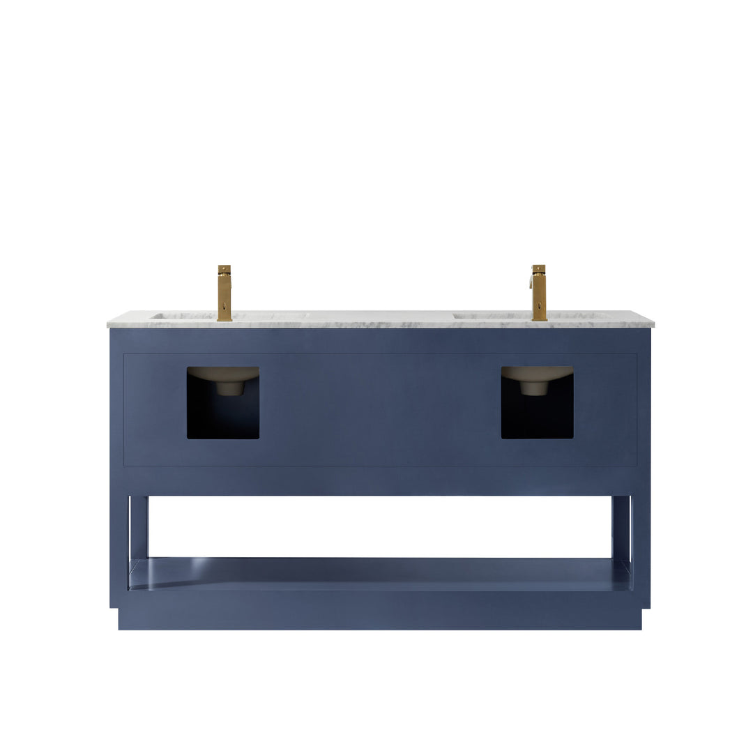 Remi 60" Double Bathroom Vanity Set