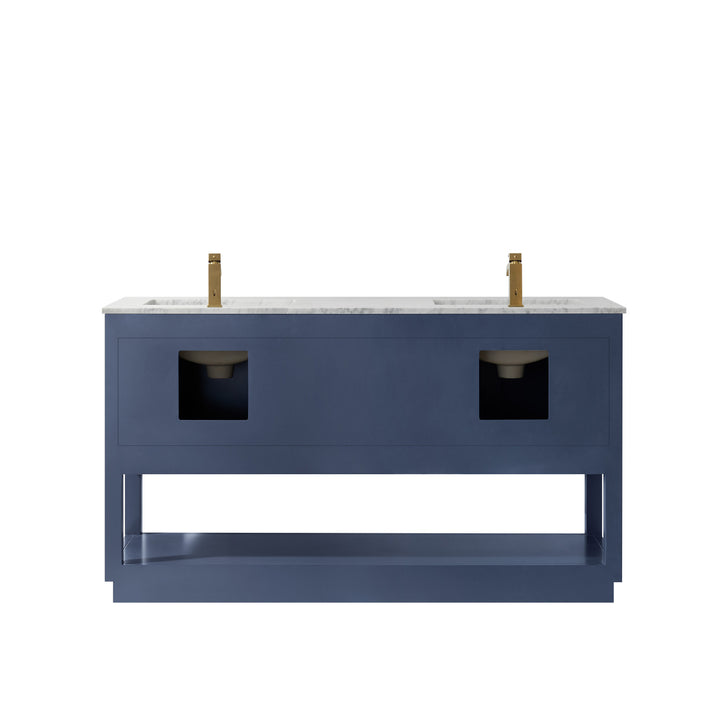 Remi 60" Double Bathroom Vanity Set