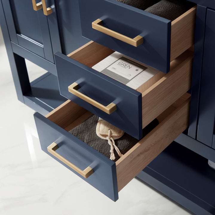 Remi 60" Double Bathroom Vanity Set