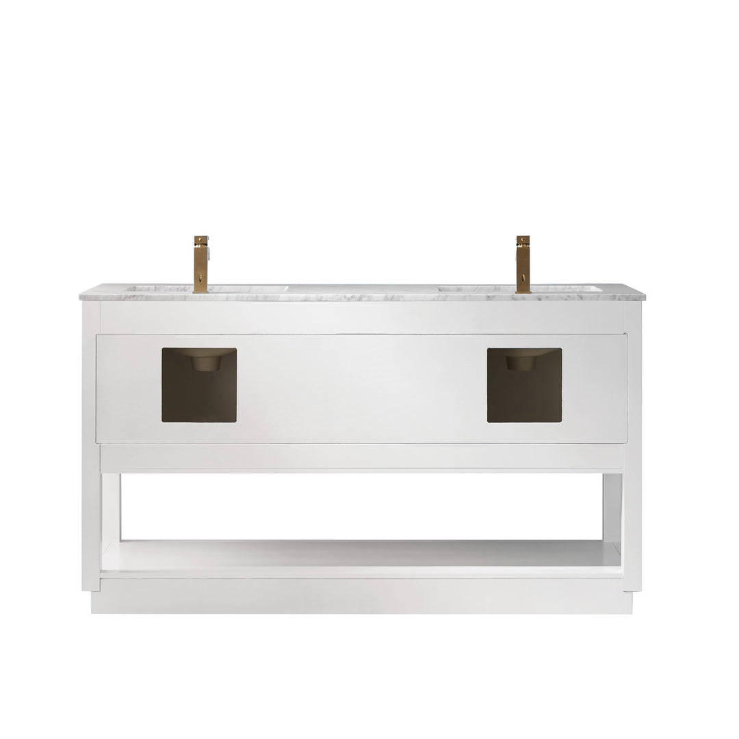 Remi 60" Double Bathroom Vanity Set