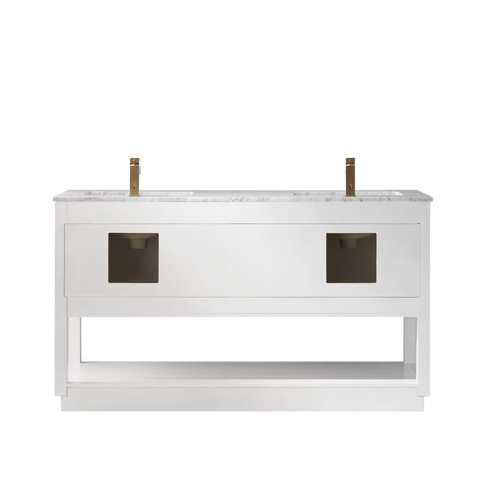 Remi 60" Double Bathroom Vanity Set