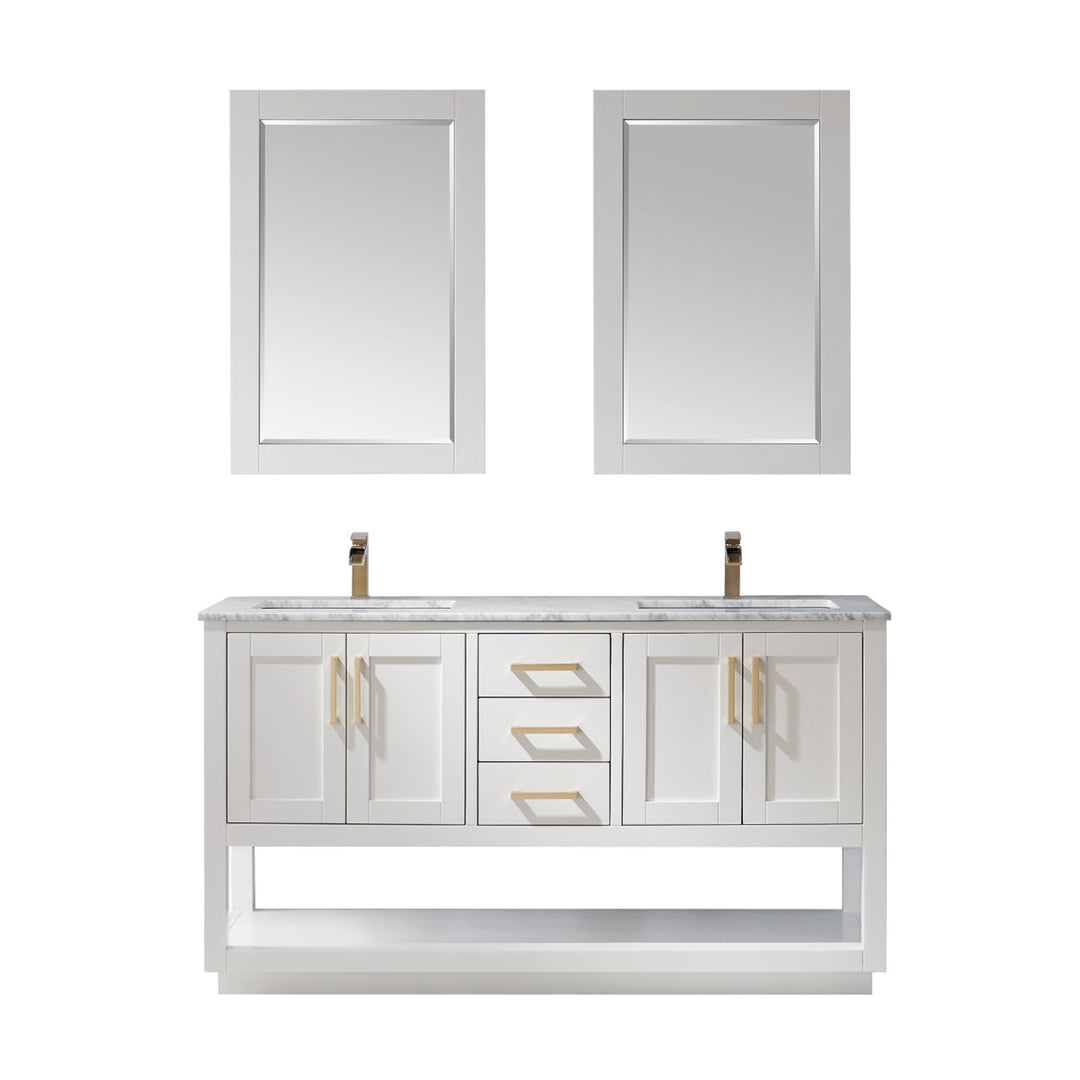 Remi 60" Double Bathroom Vanity Set