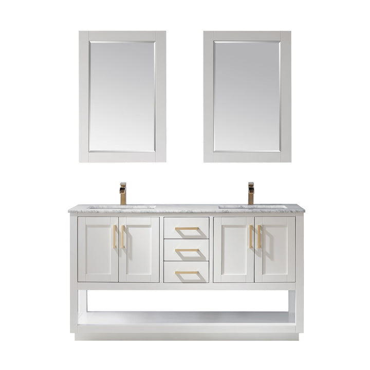 Remi 60" Double Bathroom Vanity Set