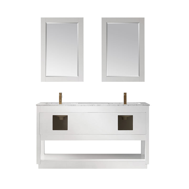 Remi 60" Double Bathroom Vanity Set